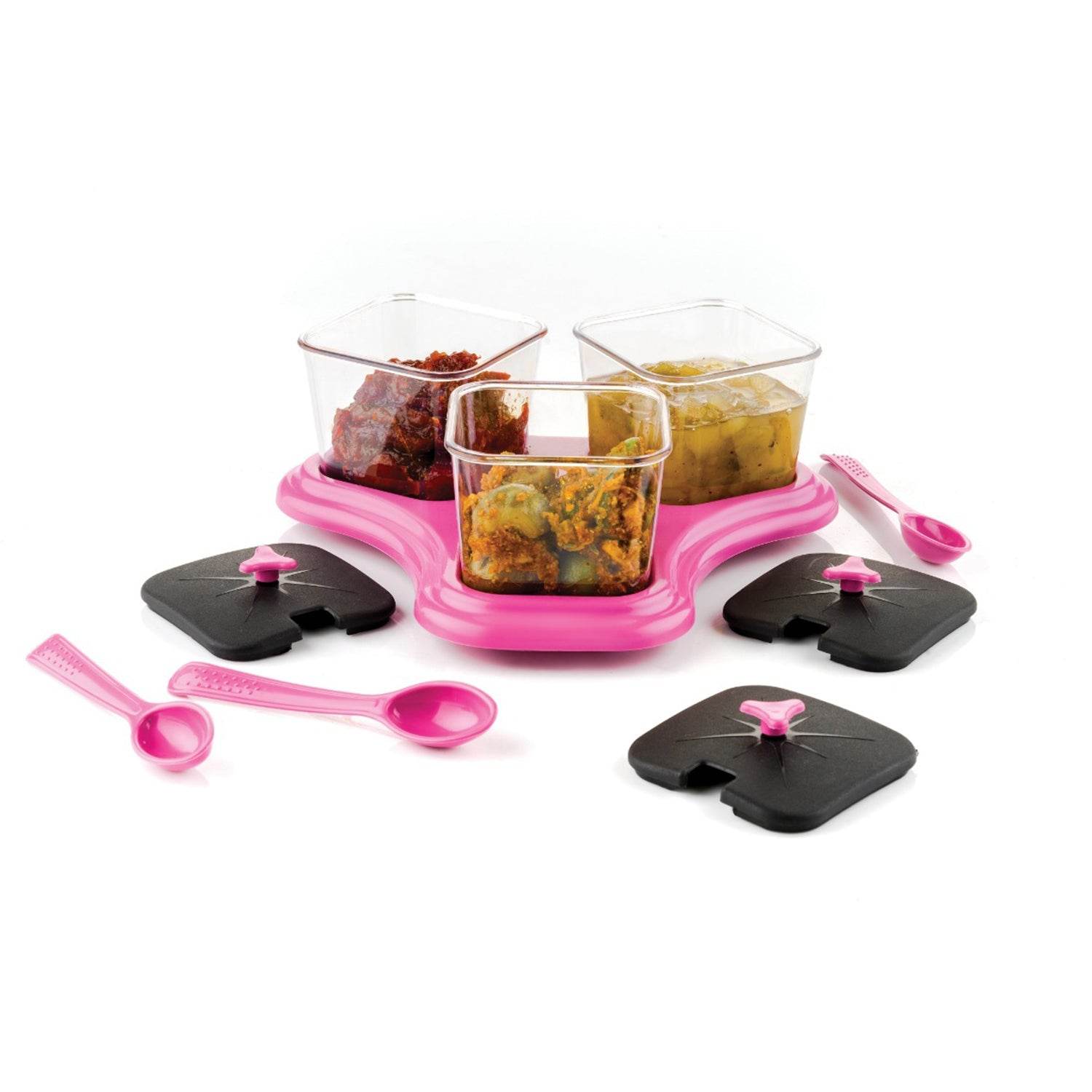 2736 3 Pc Dining Set Used As A Cutlery Set For Serving Food Purposes And Sweet Dishes And All In All Kinds Of Household And Official Places Etc. - 9XShoppy