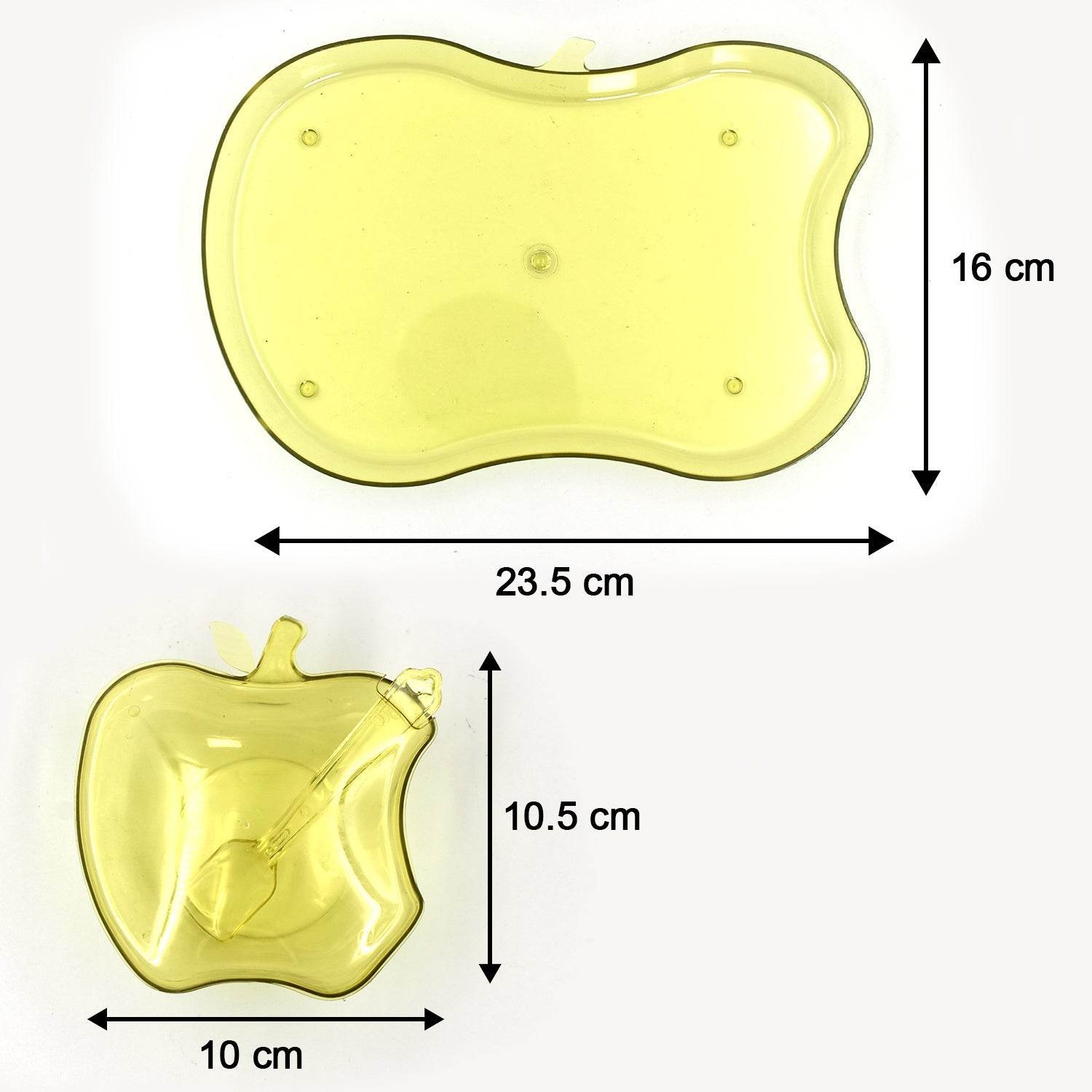 Apple Shape Tray Bowl Used For Serving Snacks And Various Food Stuffs. - 9XShoppy