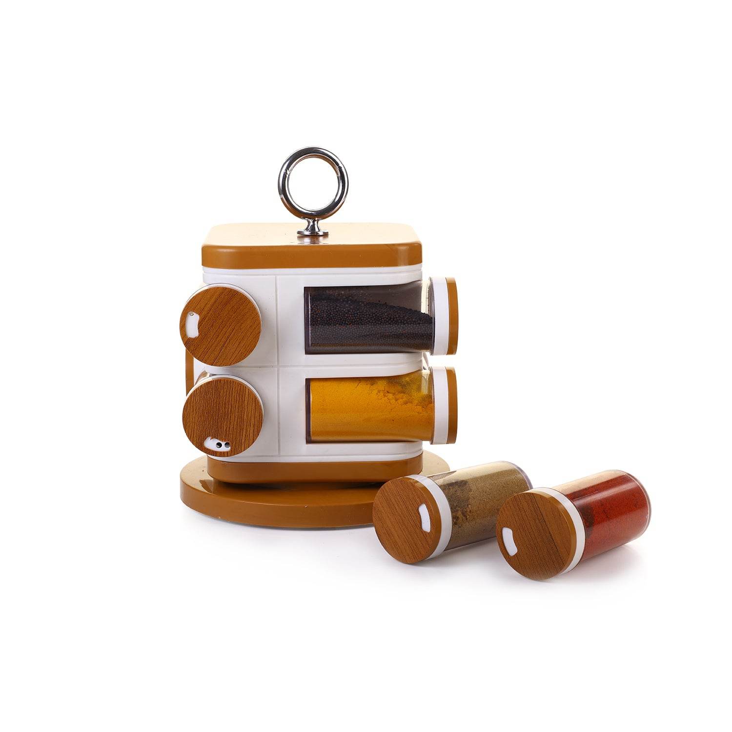 8117 Ganesh Storewell Plastic Spice Rack - Set Of 8 - 9XShoppy