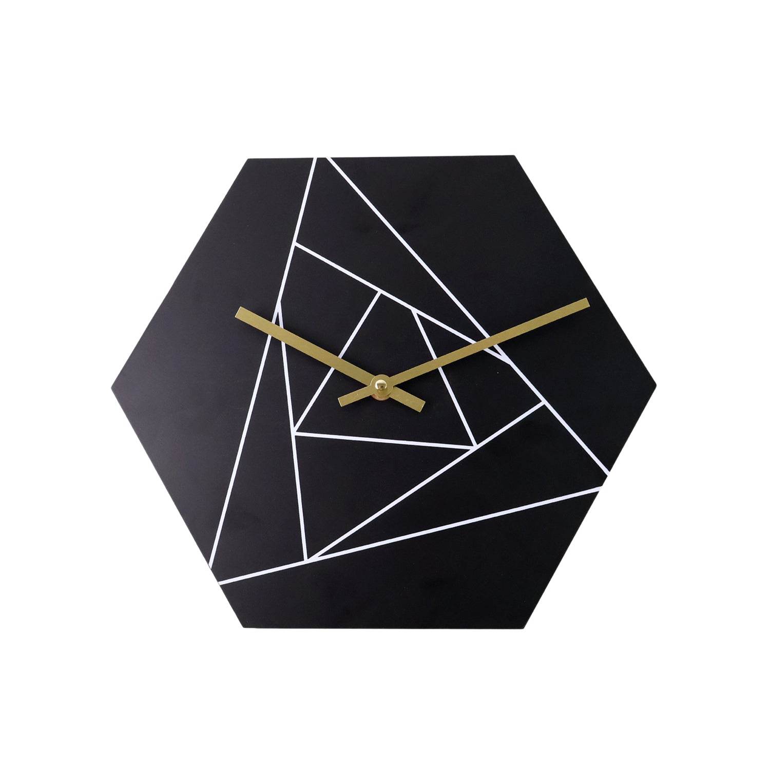 Modern Geometric Hexagon Wall Clock (1 Pc) - 9XShoppy