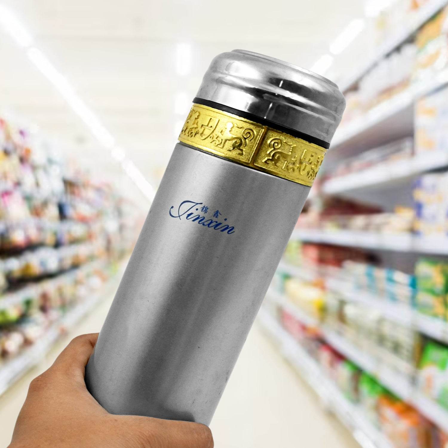 Steel Water Bottle Leak Proof Rust Proof Hot Cold Drinks - 9XShoppy