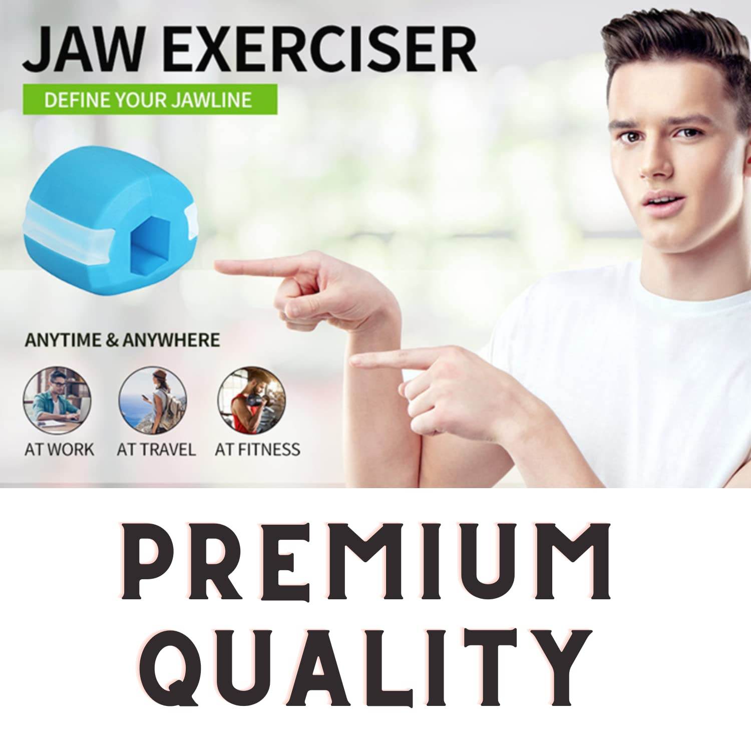 6101c Cn Mix Jaw Exerciser Used To Gain Sharp And Chiselled Jawline Easily And Fast. - 9XShoppy