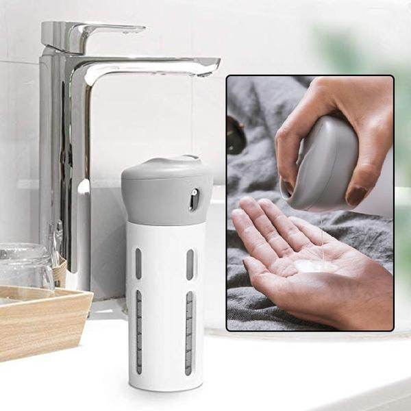 4 In 1 Travel Dispenser Bottle Set Travel Refillable Cosmetic Containers Set - 9XShoppy