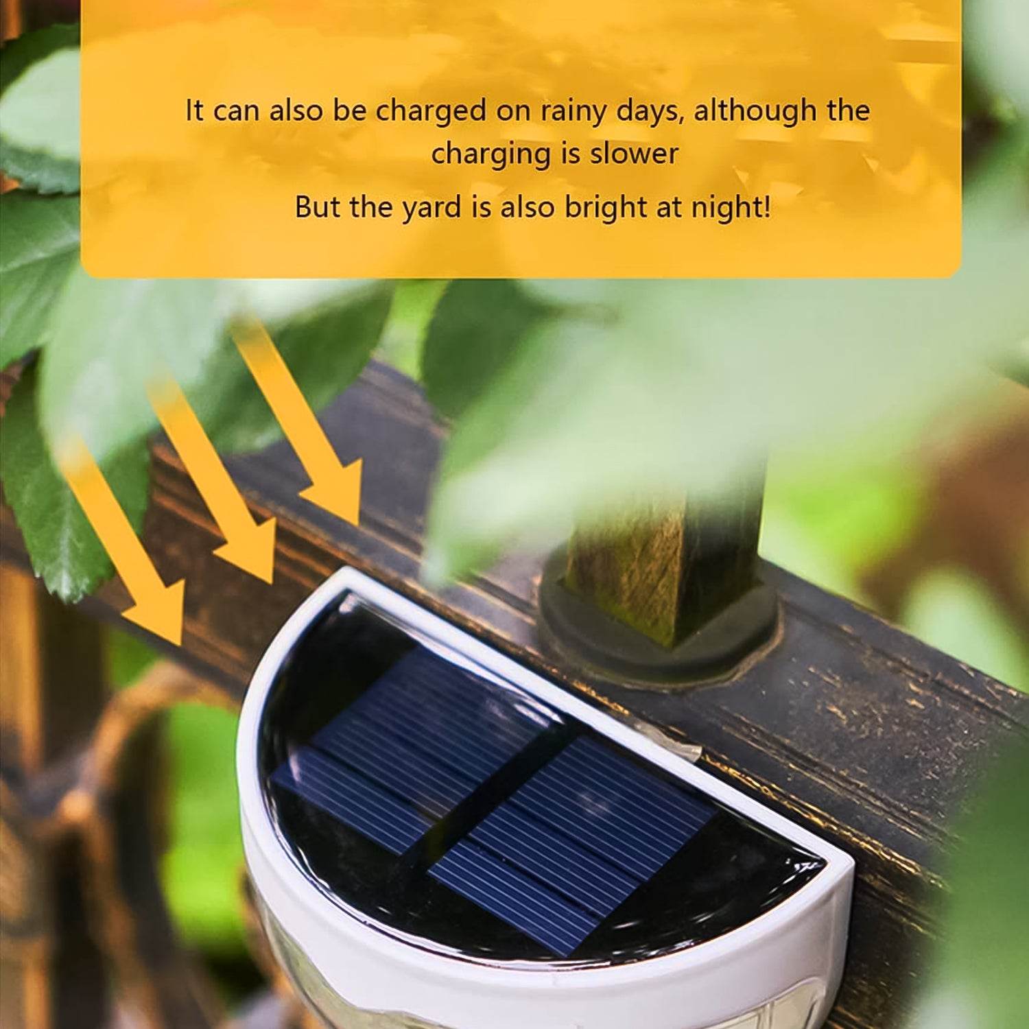 6 Led Solar Powered Wall Mount Fence Light With Honeycomb Shade Design (2 Pc Set) - 9XShoppy
