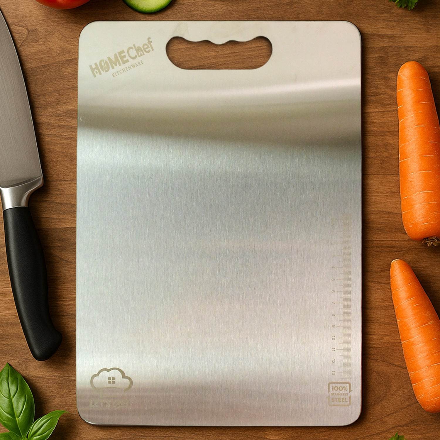Premium Stainless Steel Cutting Board 229mm X 330mm (1 Pc) - 9XShoppy