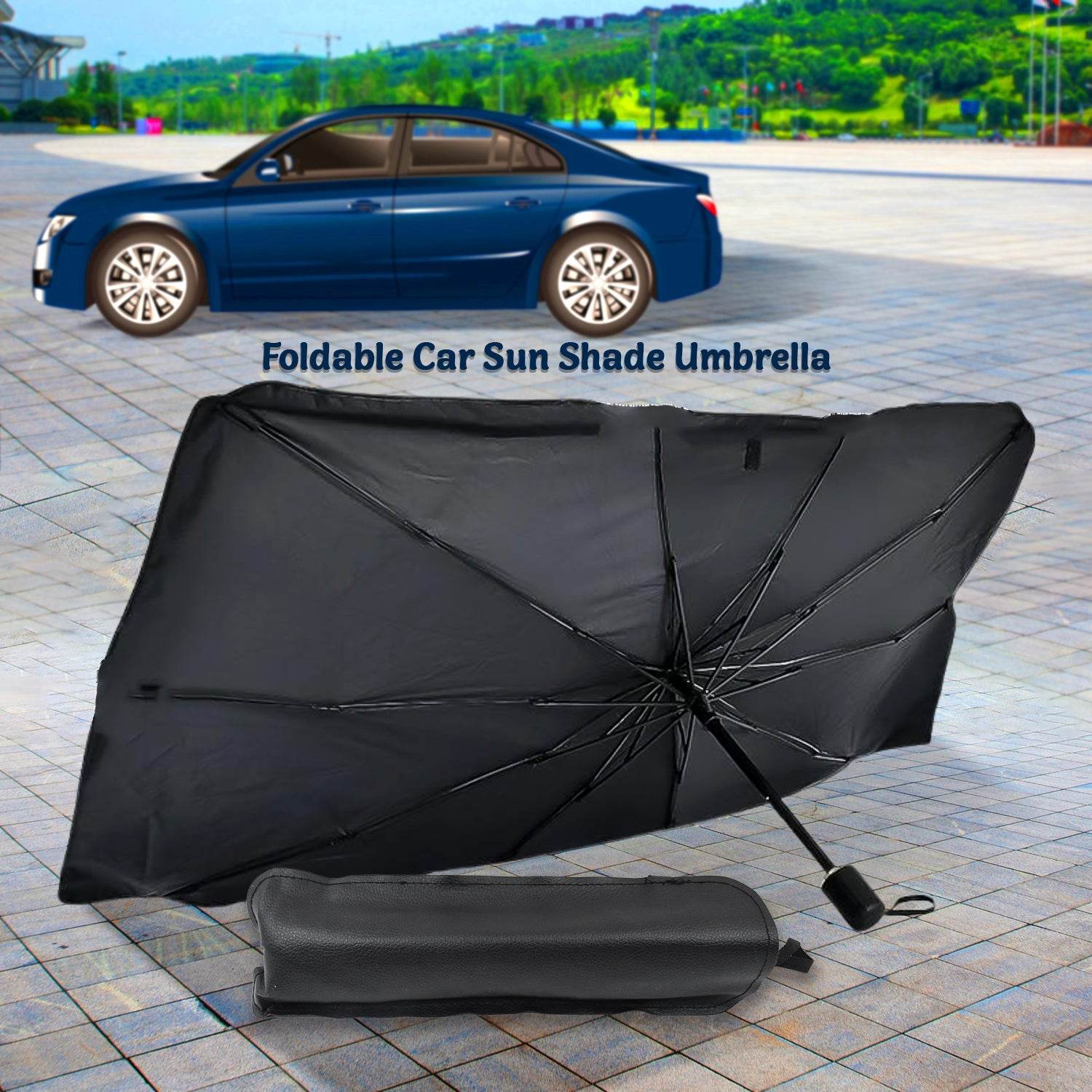 Windshield Umbrella Sun Shade Cover For Car (1 Pc) - 9XShoppy