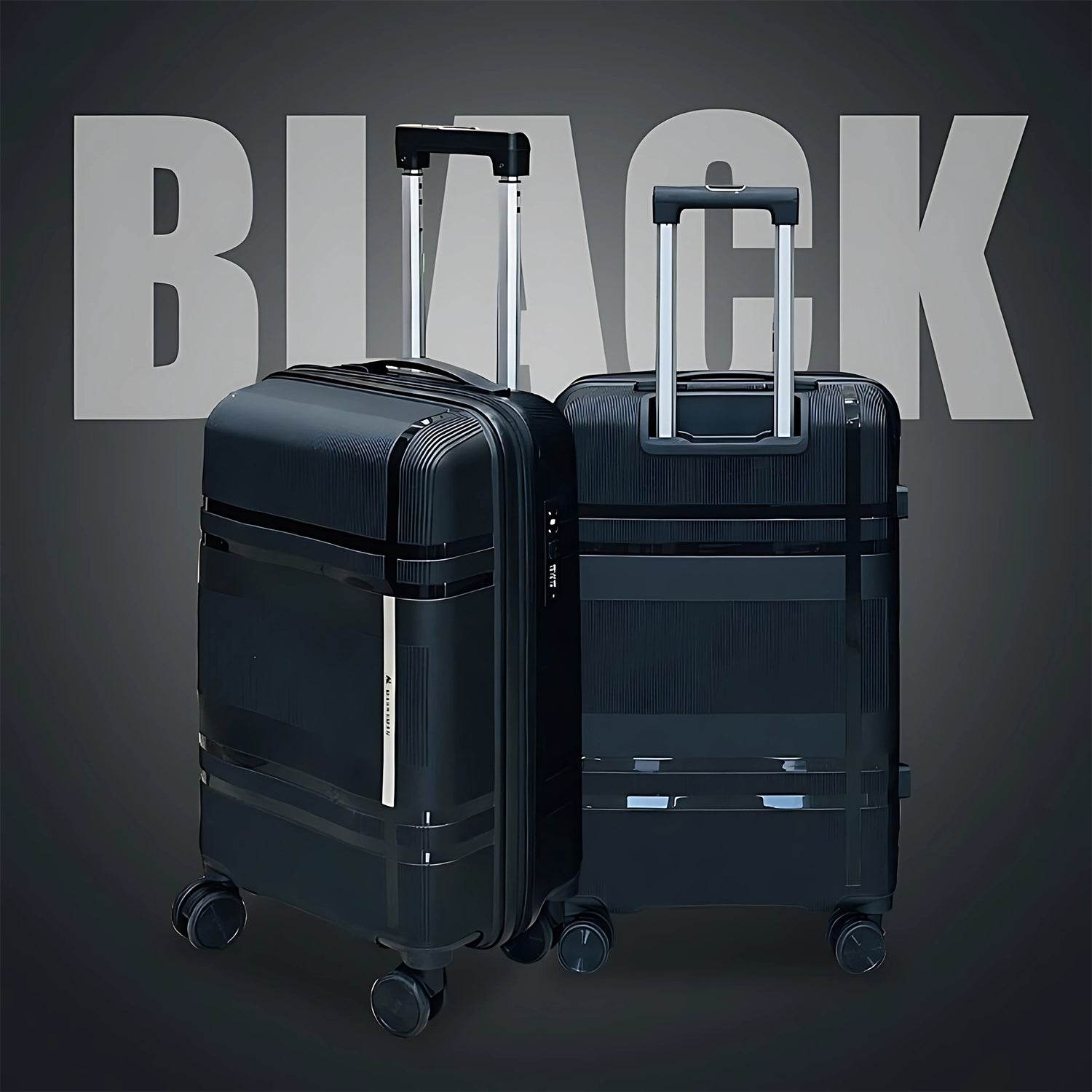 Mix Color Hard-shell Luggage Trolley 4-pc (Set) - 9XShoppy