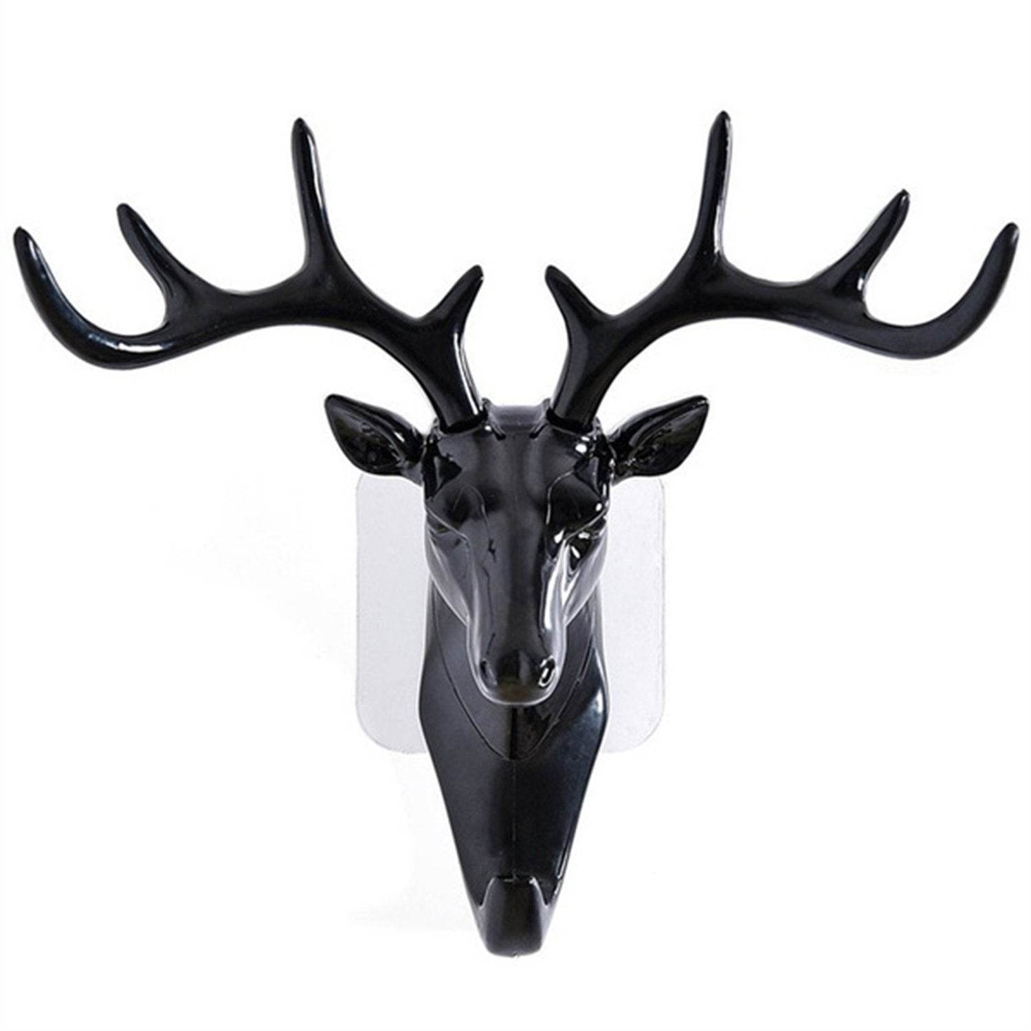 Deer Head Self Adhesive Wall Door Hook Hanger - 9XShoppy