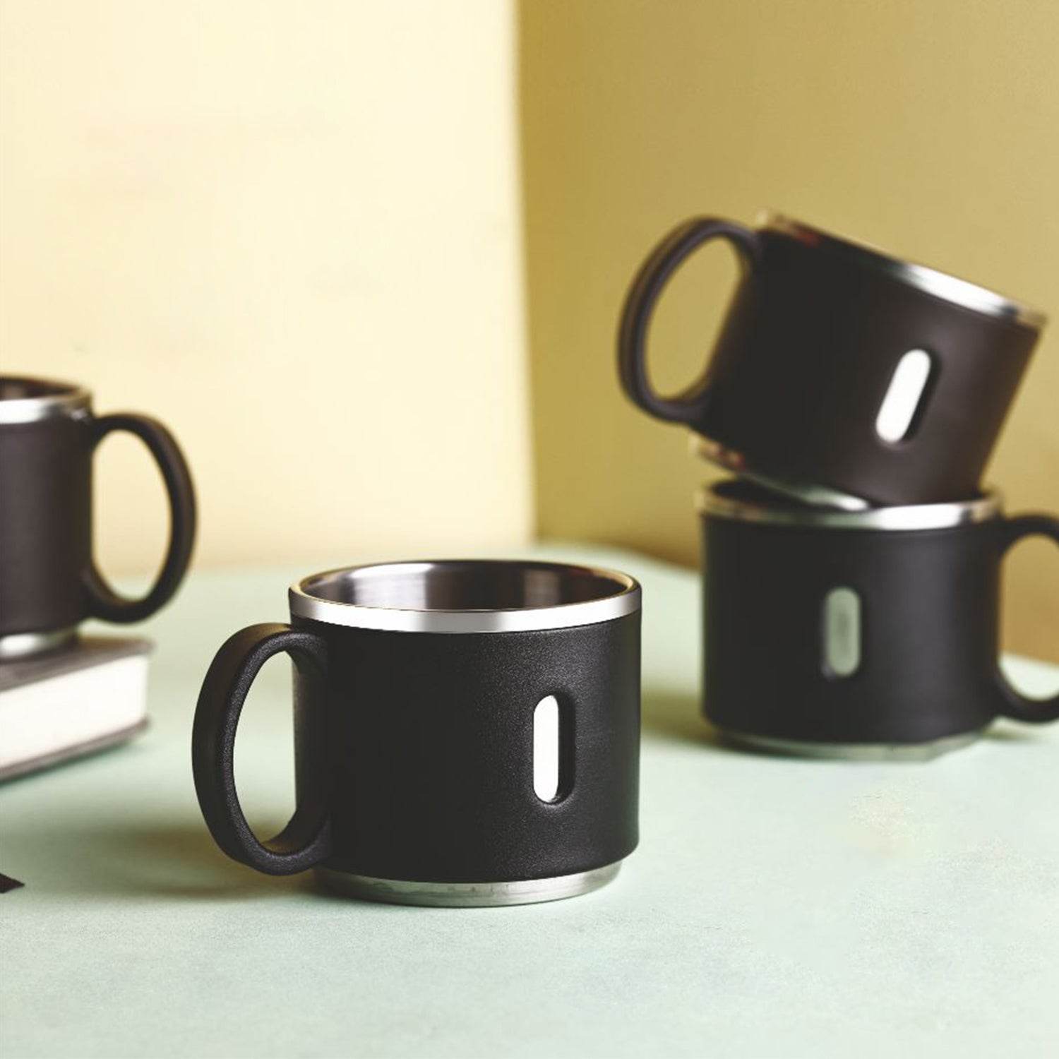 Apex Stainless Steel Desk Mug (6 Pc) - 9XShoppy