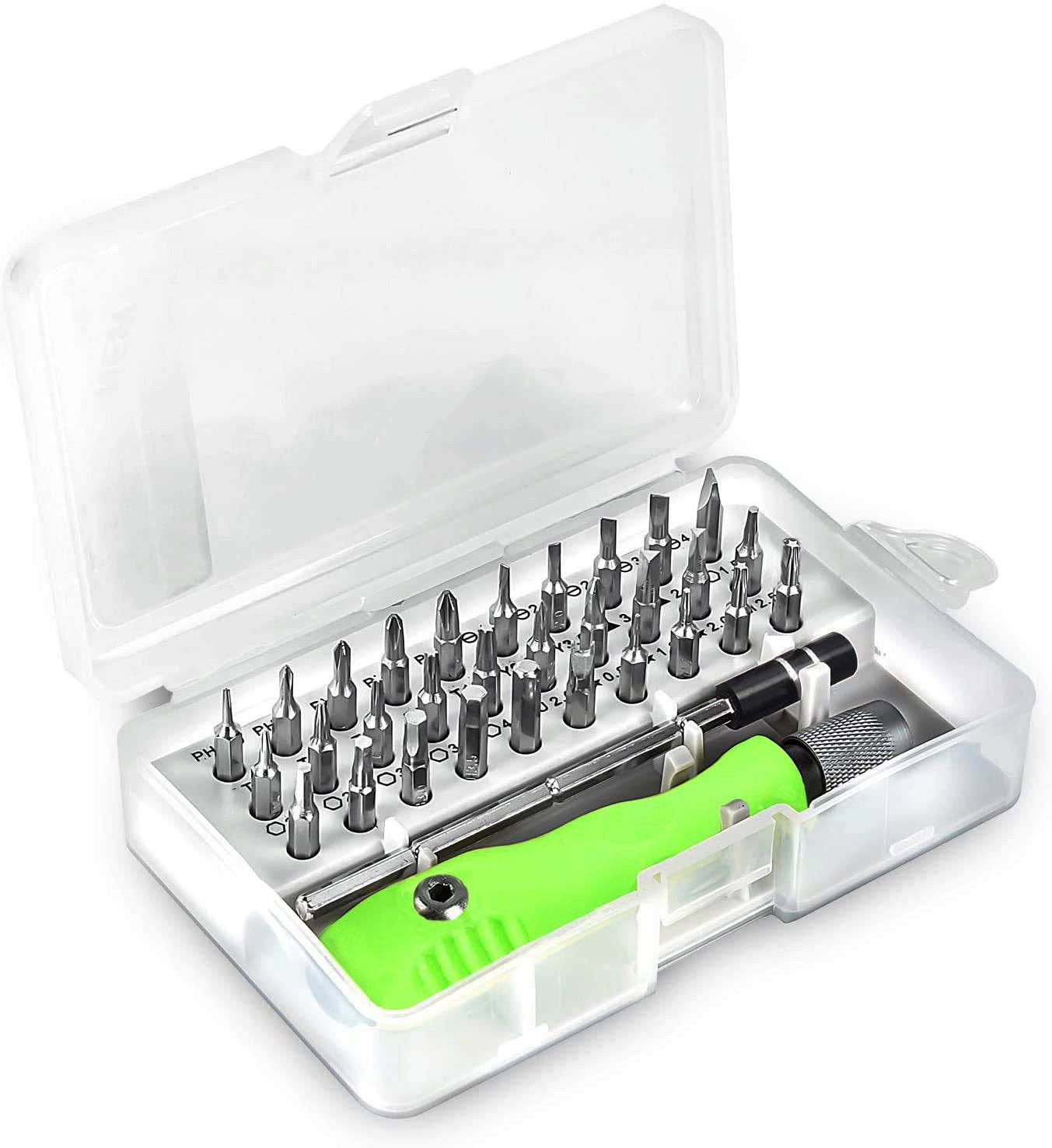 32 In 1 Mini Screwdriver Bits Set With Magnetic Flexible Extension Rod - 9XShoppy