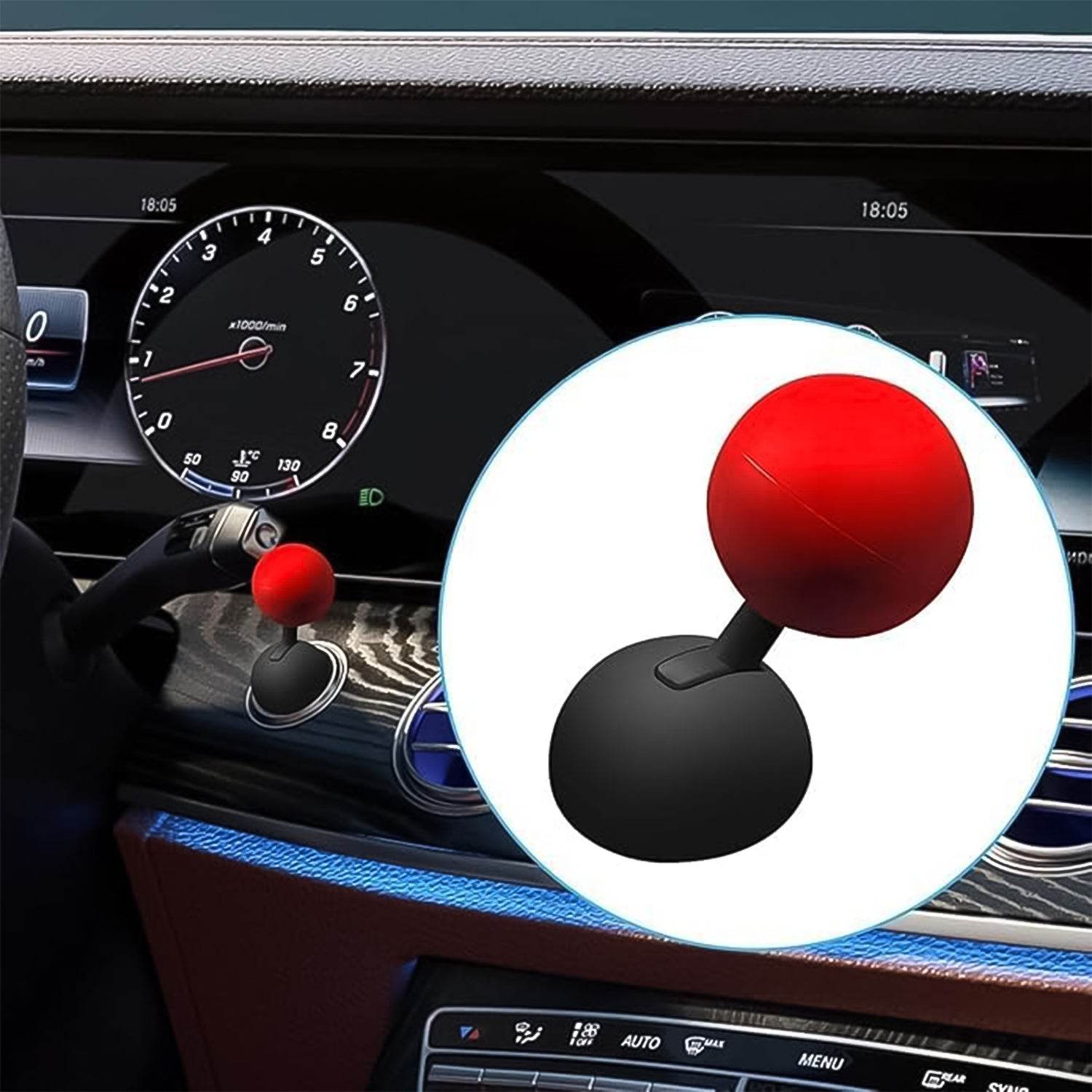 Car Push Start Button Rocker Cover Ball Design (1 Pc) - 9XShoppy