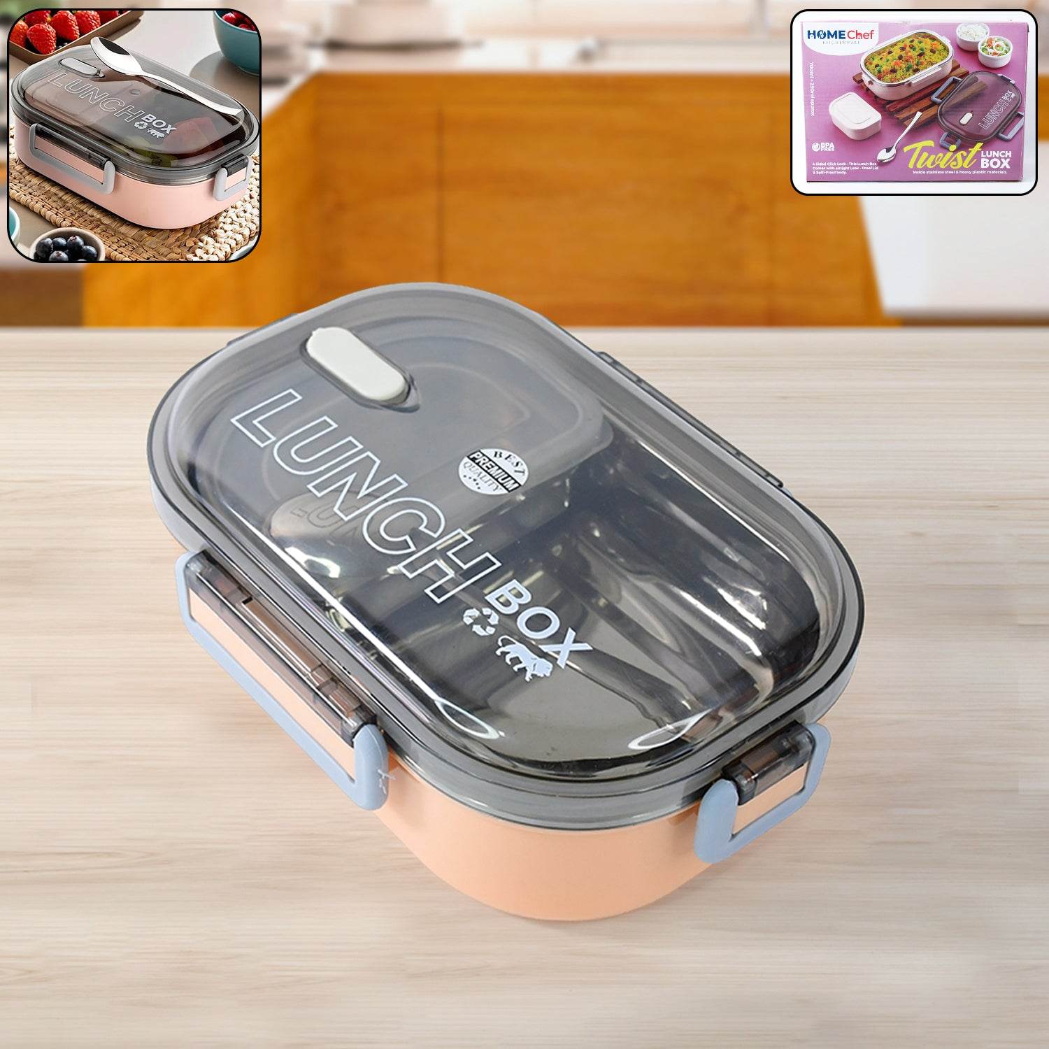 Home Chef Premium Leak-proof Lunch Box - 9XShoppy