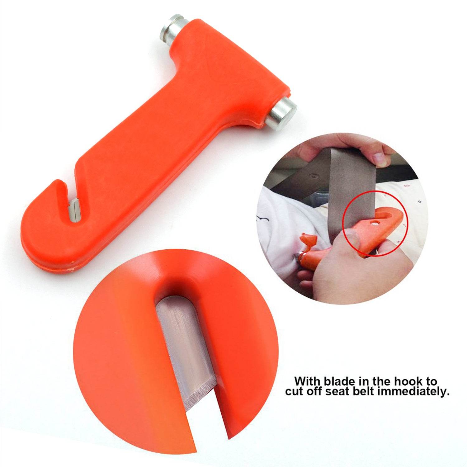 9393 Car Safety Hammeremergency And Rescue Toolcar Window Breaker And Seatbelt Cuttersafety Hammer Emergency Rescue Toolcar Window Breaking Seat Belt Cutter (1 Pc) - 9XShoppy