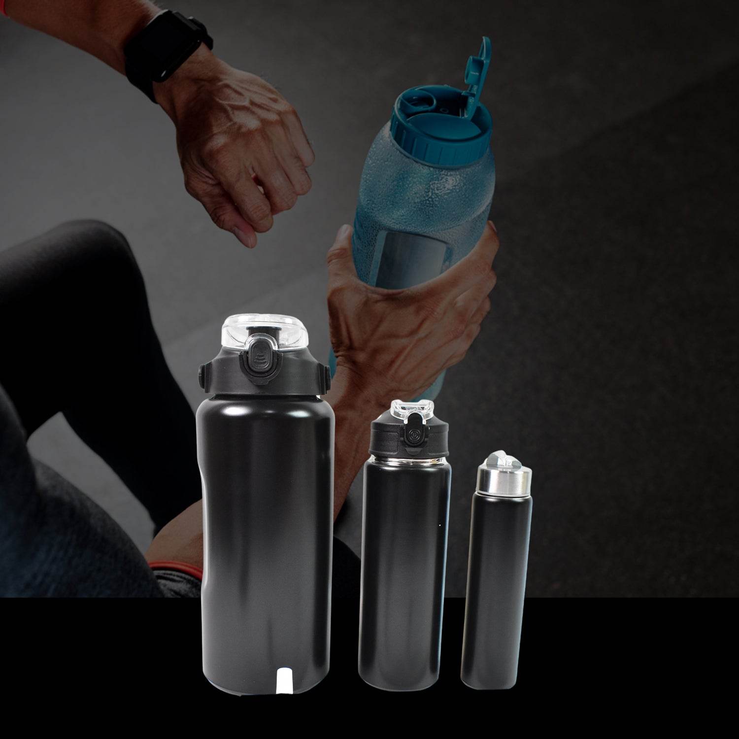 3 In 1 Stainless Steel Insulated Water Bottle - 9XShoppy