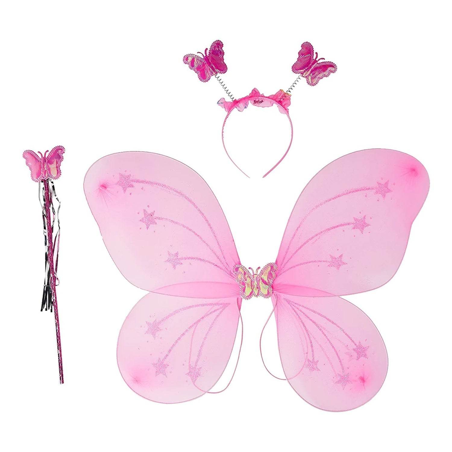 Baby Girls Fairy Nylon Butterfly Wings Costume - 9XShoppy