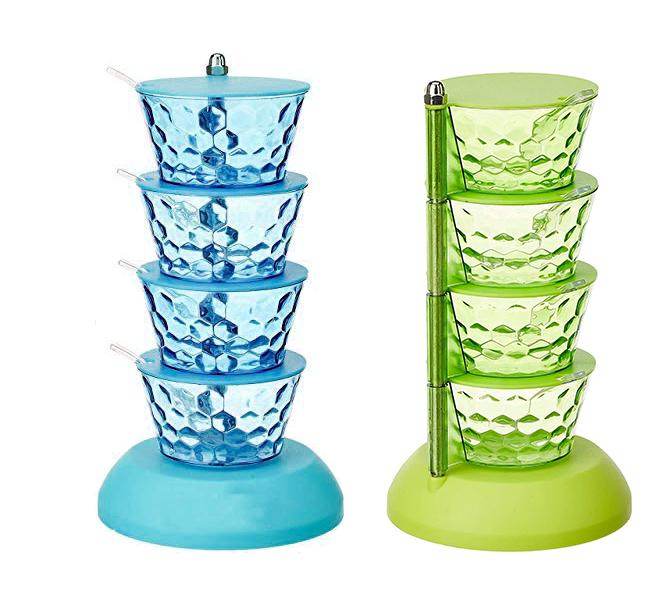 4 In 1 Multipurpose 360 Degree Rotating Pickle Rack Container For Kitchen - 9XShoppy