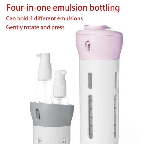 4 In 1 Travel Dispenser Bottle Set Travel Refillable Cosmetic Containers Set - 9XShoppy