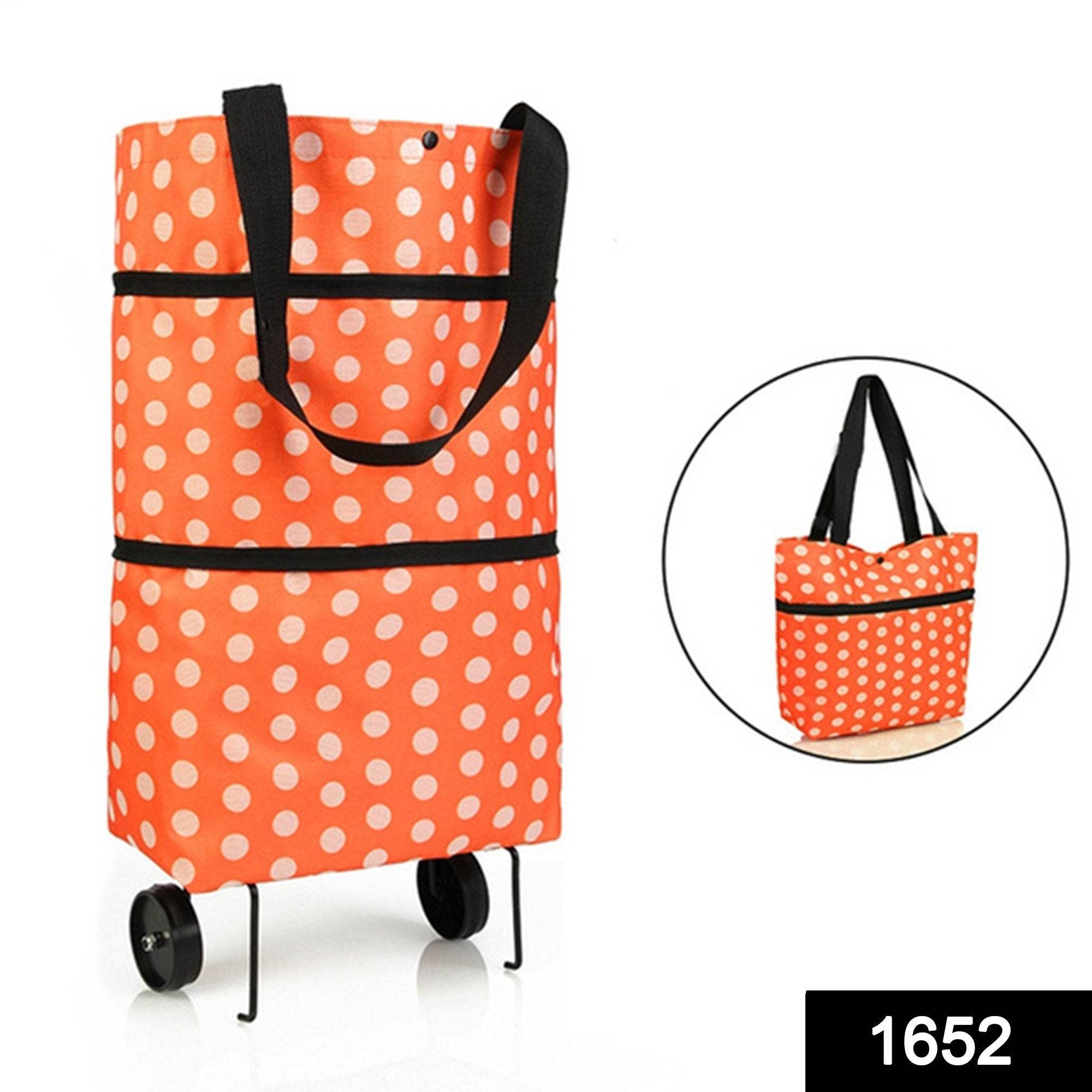 Folding Cart Bags Trolley Shopping Bag For Travel Luggage - 9XShoppy