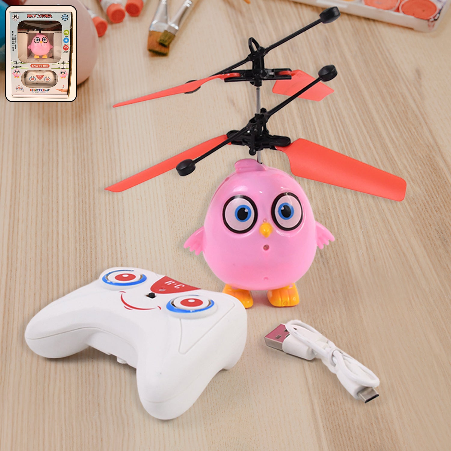 Flying Bird RC Toy With Led