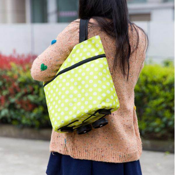 Folding Cart Bags Trolley Shopping Bag For Travel Luggage - 9XShoppy