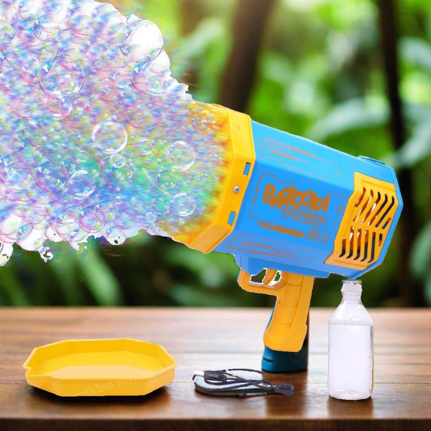 69 Holes Big Rechargeable Powerful Machine Bubble Gun - 9XShoppy