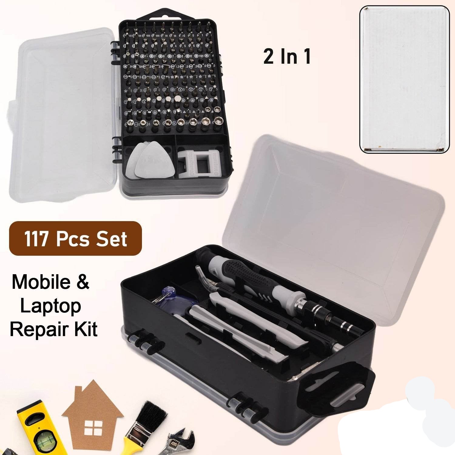 Screwdriver Electronic Laptop Mobile Repair Tool Kit (117 Pcs Set) - 9XShoppy