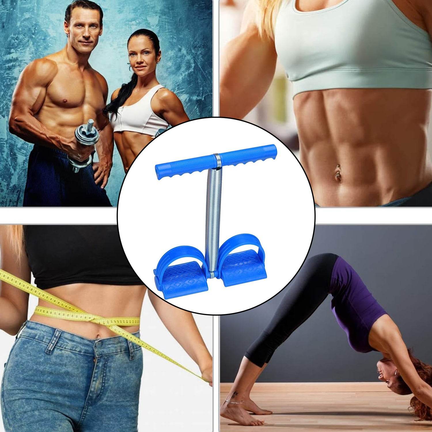 Spring Tension Pull Rope Resistance Band Exercise Strap Single Spring (1 Pc) - 9XShoppy
