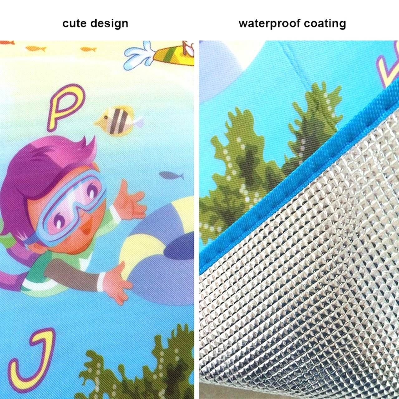 Waterproof Single Side Baby Play Crawl Floor Mat - 9XShoppy