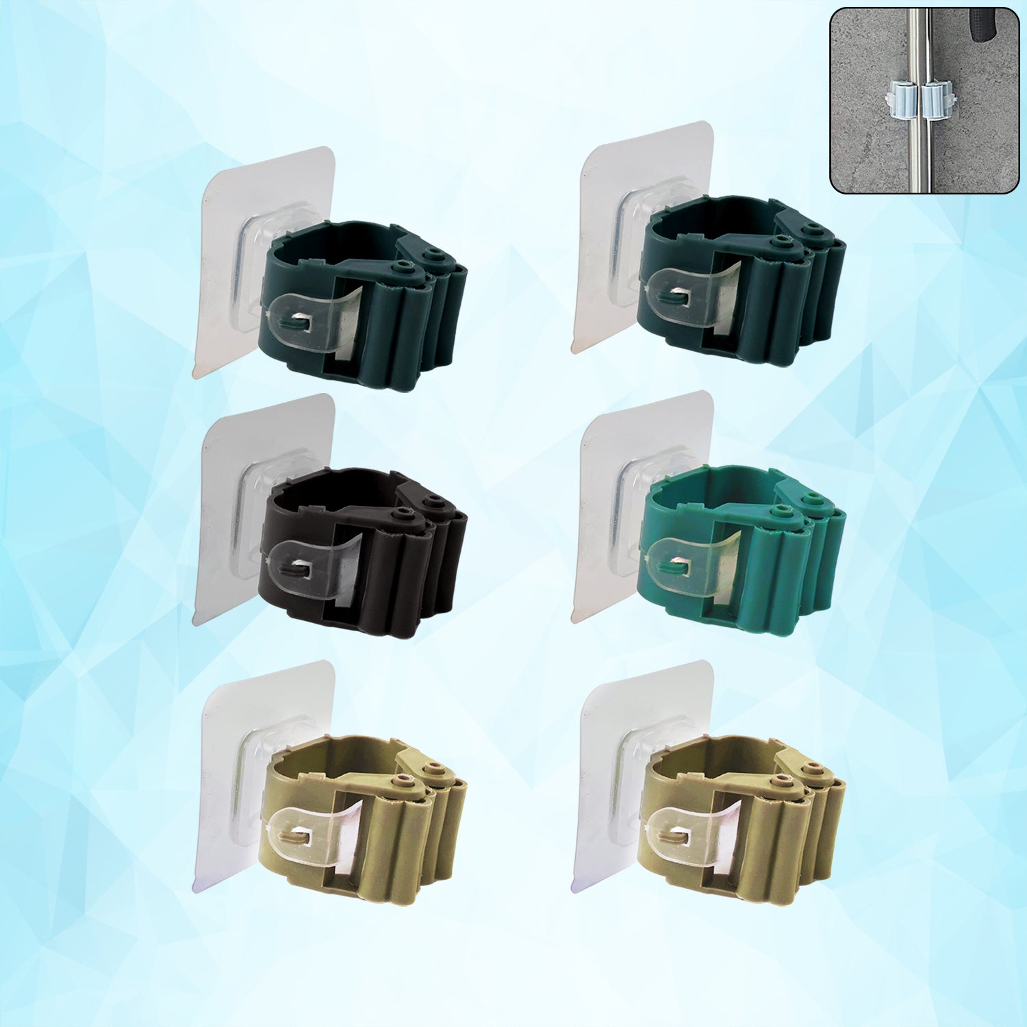 Self-adhesive Mop And Broom Holder Clips
