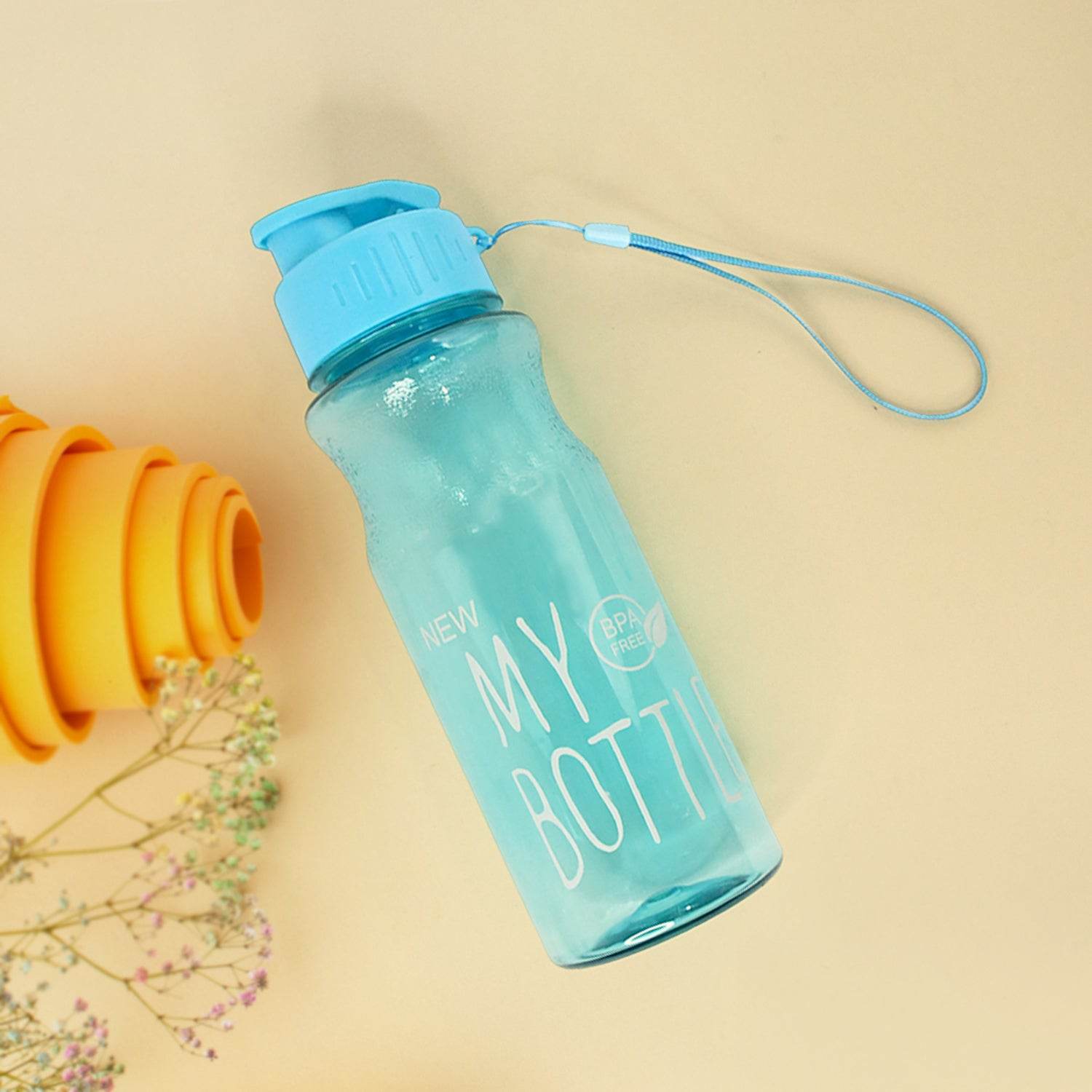 Bpa-free Plastic Sports Water Bottle (Approx. 400 Ml 1 Pc) - 9XShoppy