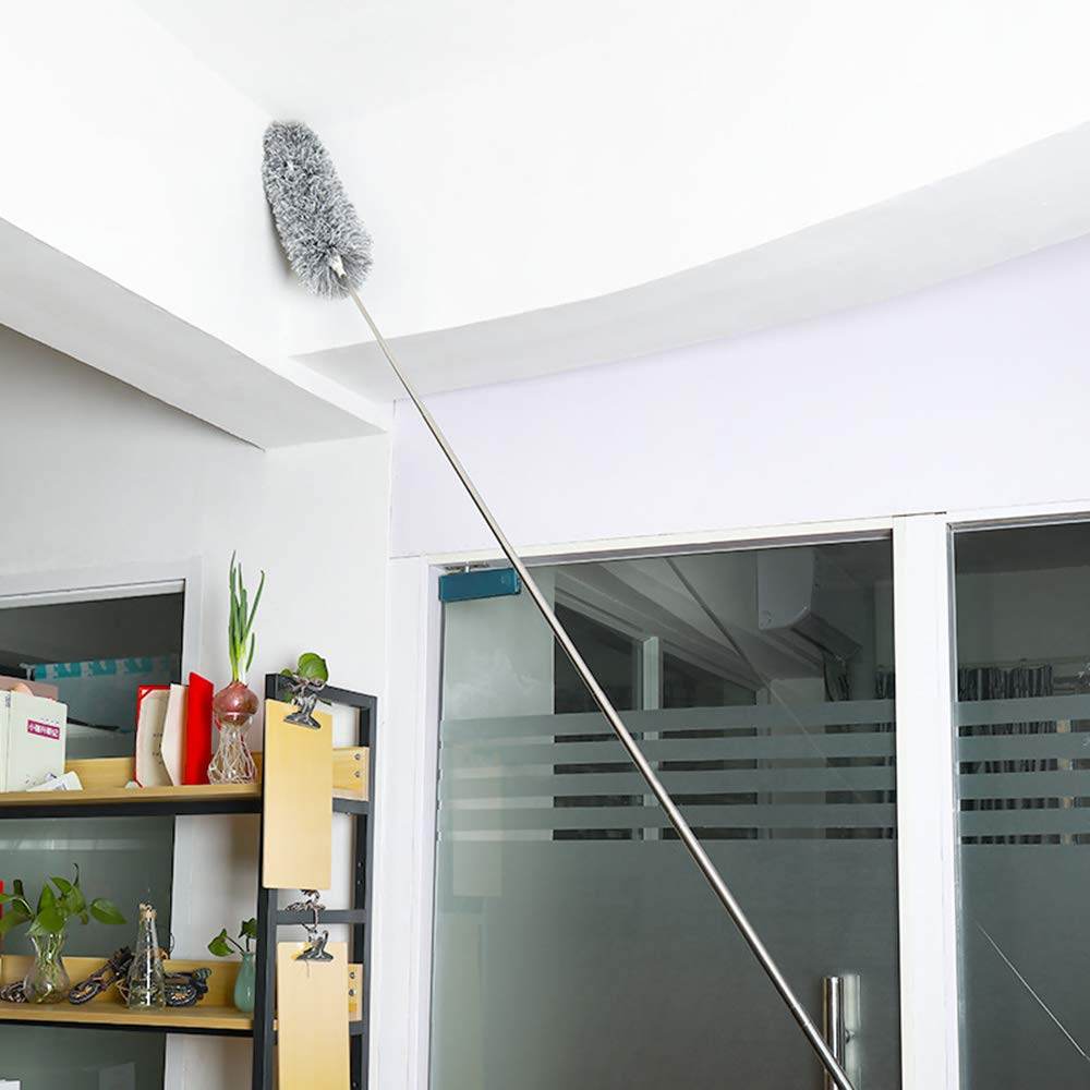 Microfiber Dusters For Cleaning Telescoping Feather Duster With 100 Inches Extendable Handle Pole Dusting Cleaning Tools For Cleaning High Ceiling Ceiling Fan Blinds Cobwebs Furniture Cars - 9XShoppy