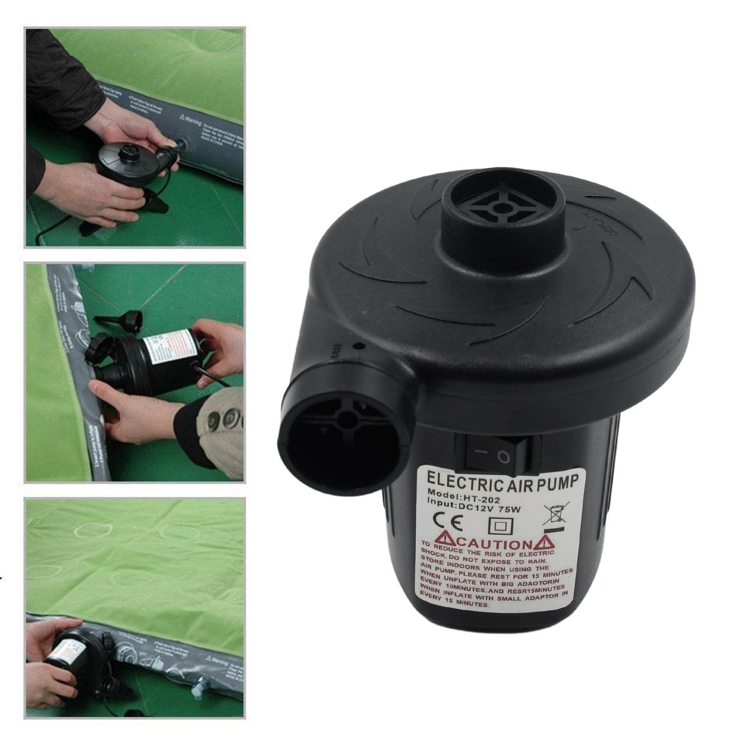 9080a Multi-purpose Electric Air Pump Without Valve Adaptors For Quickly Inflatesdeflates Sofa Bed Swimming Pool Tubes Toys Air Bags - 9XShoppy