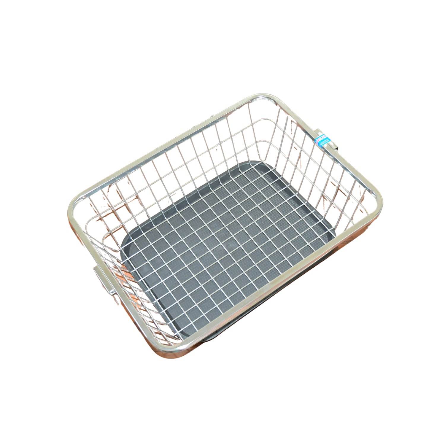 5853 Dish Drainer Rack With Drip Tray Stainless Steel Dish Drainer Rack With Drip Tray Utensil Drying Stand For Kitchen Plate Rack Bartan Basket For Kitchen Utensilsdish Drying Rack With Drainerbartan Basketplate Stand ( 57 X 45 X 19 Cm) - 9XShoppy