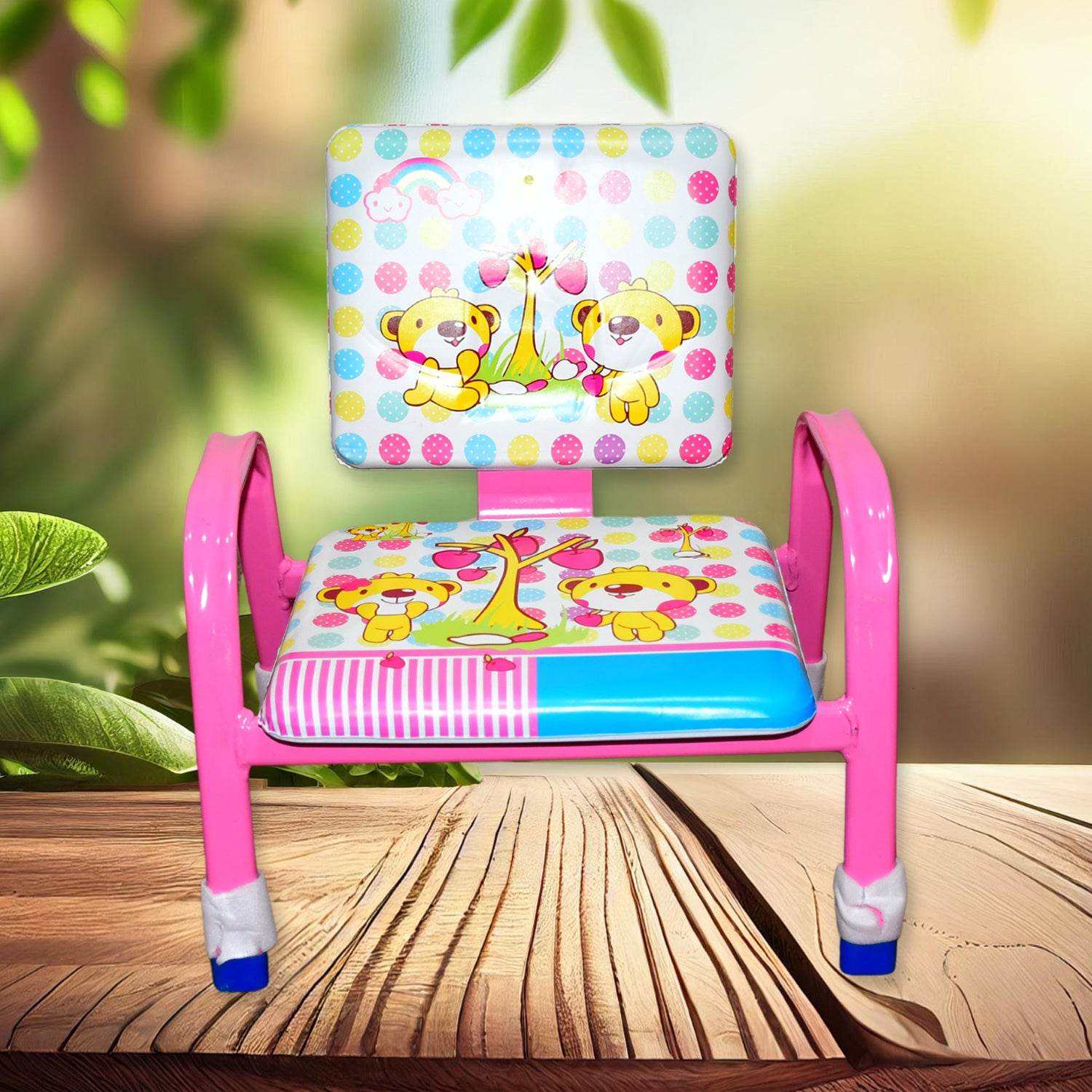 Cartoon Baby Chair Strong Steel Cushion Comfortable Baby Chair High Quality Chair (1 Pc) - 9XShoppy