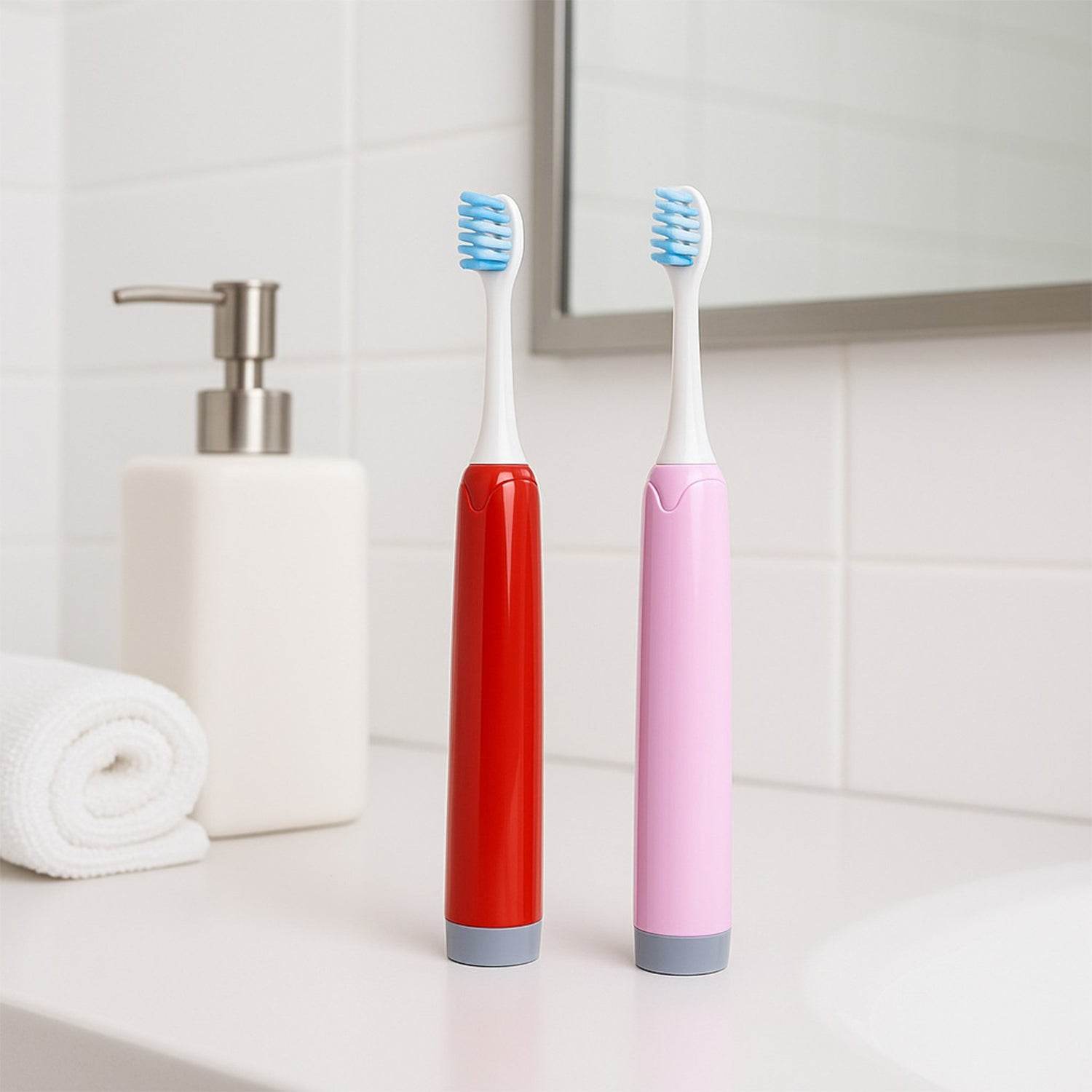 Battery-operated Electric Toothbrush With Replaceable Head (1 Pc) - 9XShoppy