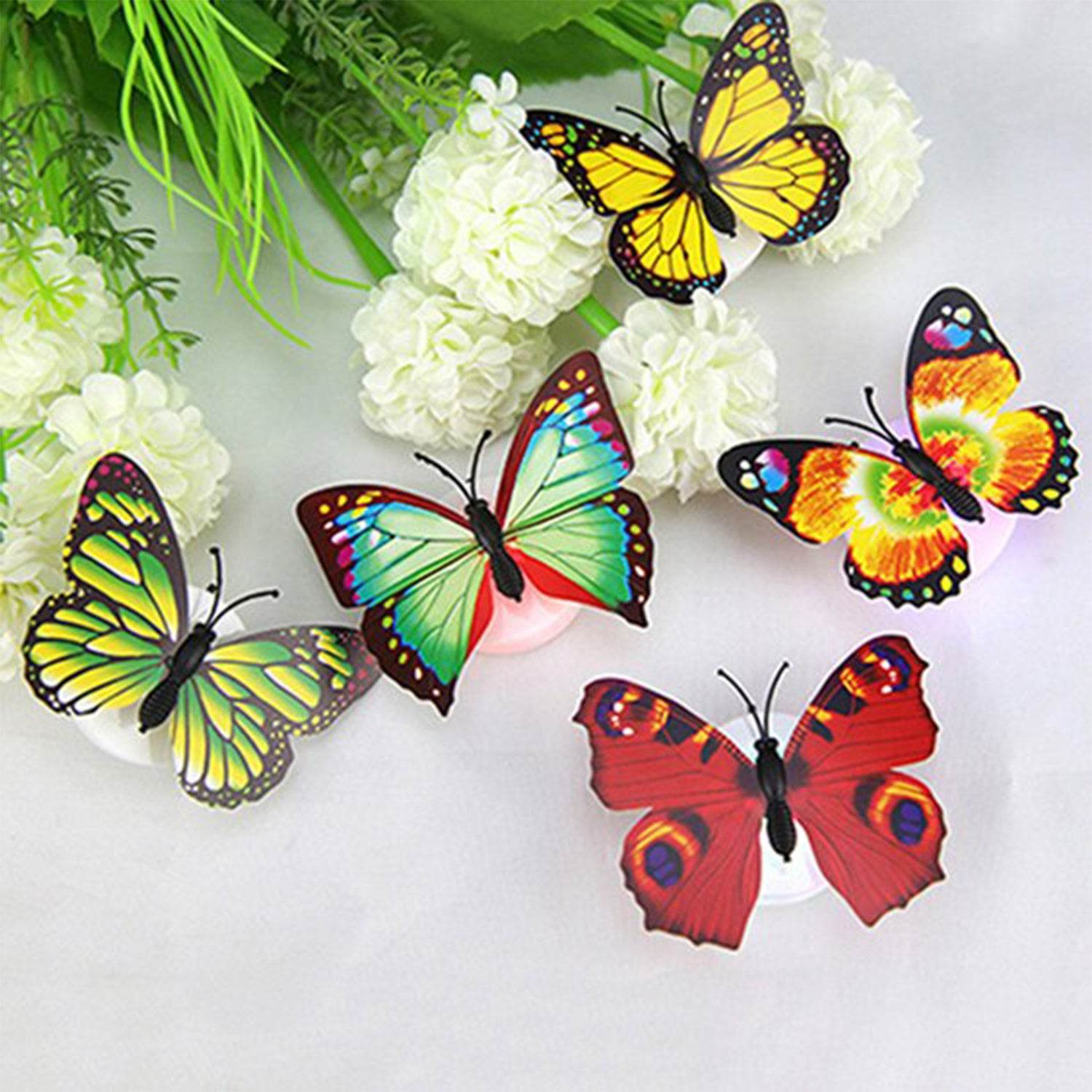 6278 The Butterfly 3d Night Lamp Comes With 3d Illusion Design Suitable For Drawing Room Lobby. - 9XShoppy