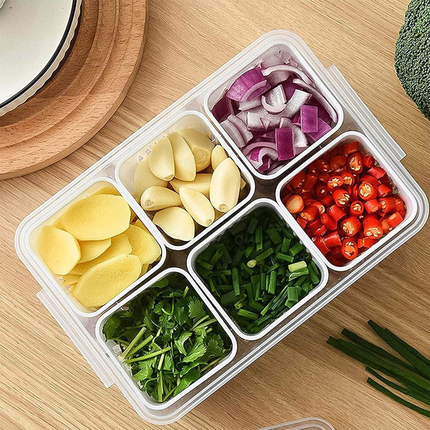 Fridge Storage Boxes Freezer Storage Containers Container For Kitchen Storage Set Storage In Kitchen Vegetable Storage Draining Crisper Refrigerator Food Box (1 Pc) - 9XShoppy