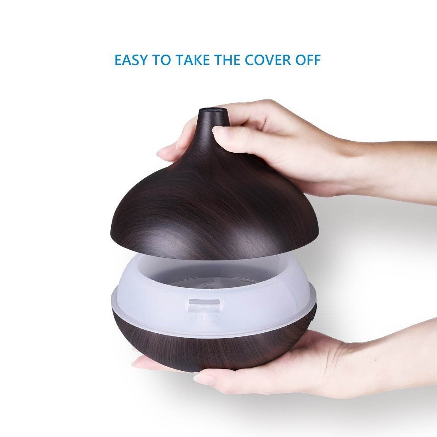 Aromatherapy Humidifier With 7 Colourful Led Light Change (500 Ml Capacity With Remote) - 9XShoppy