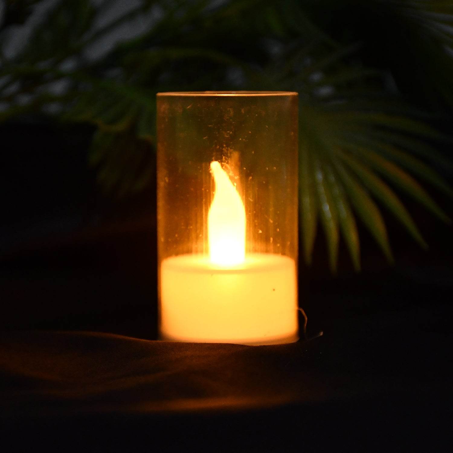 Flameless Candles With Transparent Plastic Covers Set Of 24 Pcs Led - 9XShoppy