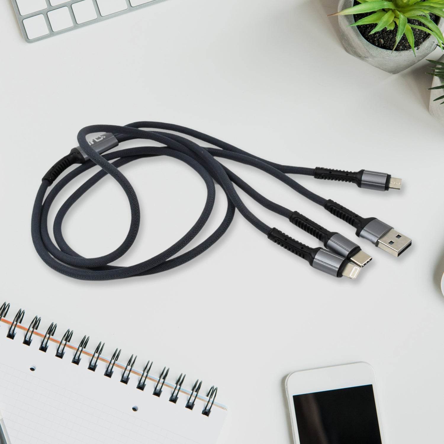 3 In 1 Multi Super Fast Charging Cable - 9XShoppy