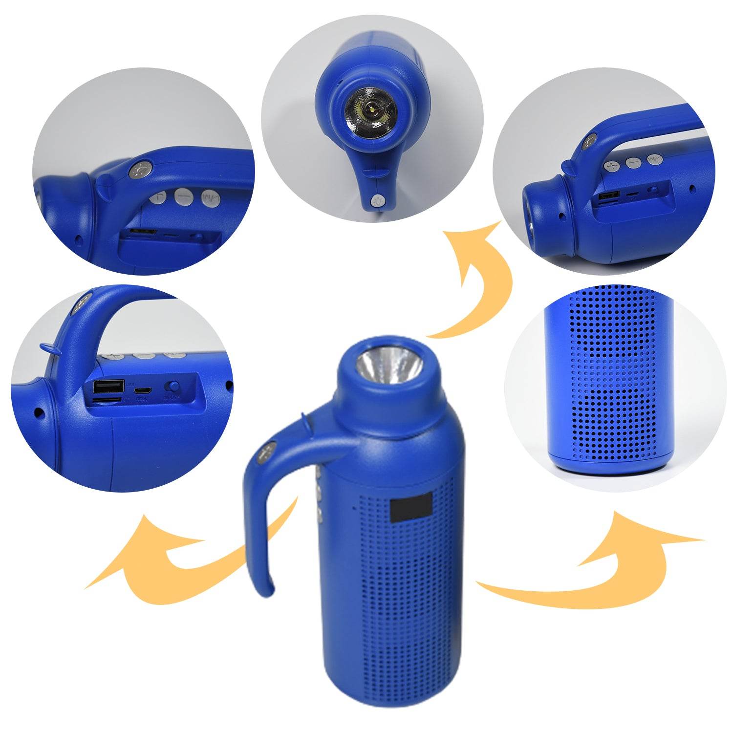 Smart Bluetooth Speaker With Torch Light - 9XShoppy