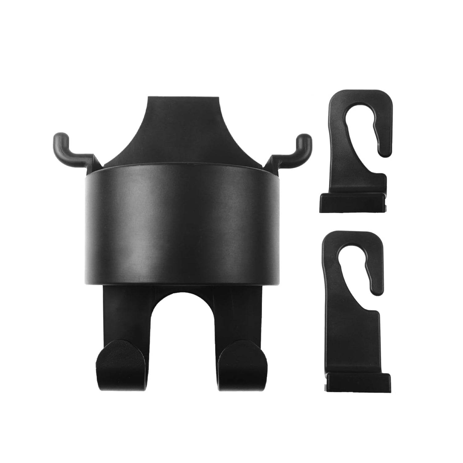 8548 Car Headrest Backseat Organizer 3 In 1 Automotive Cell Phone Drink Cupholder Adapter With Headrest Hooks For Kids And Adults Multifunctional Storage For Car Travel Accessories - 9XShoppy