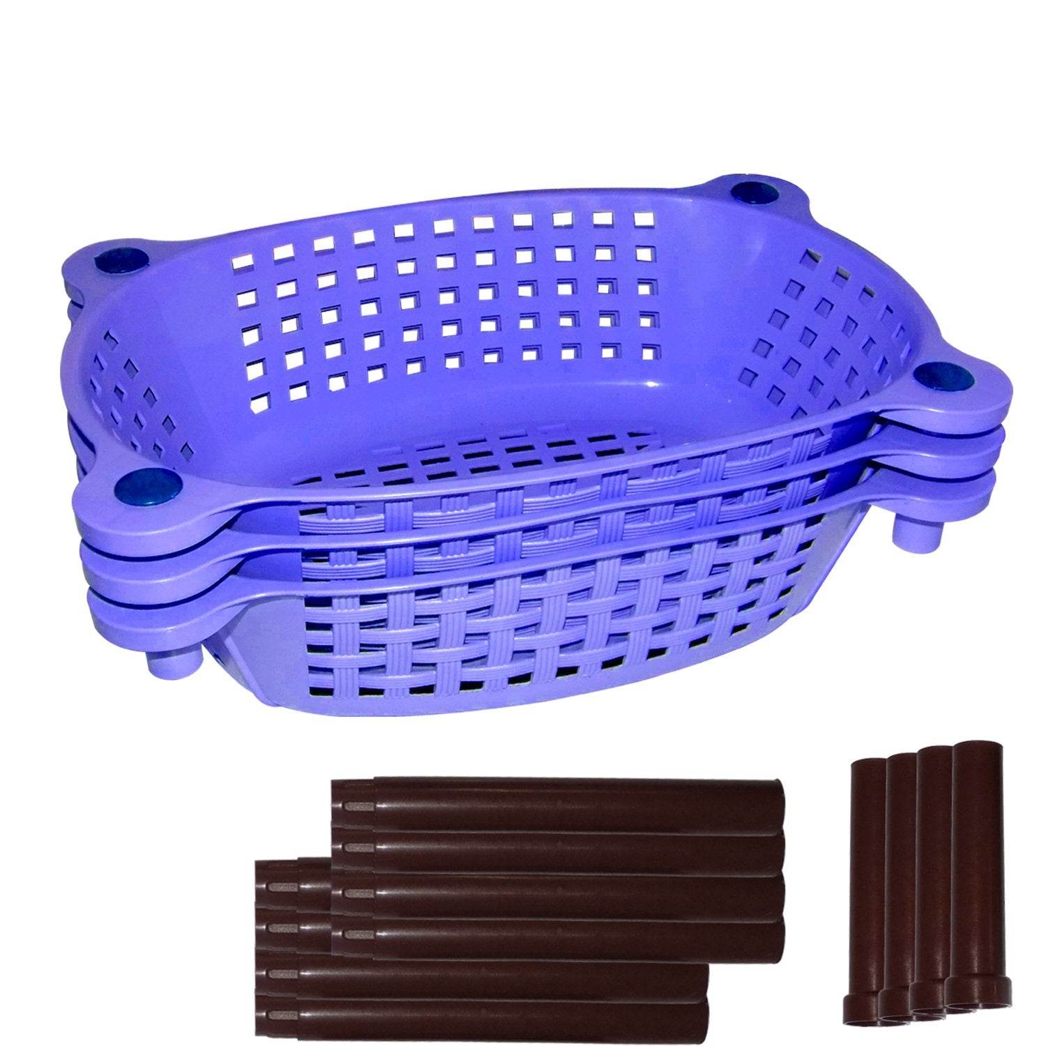 Multipurpose Plastic Storage Rack Organizer - 9XShoppy