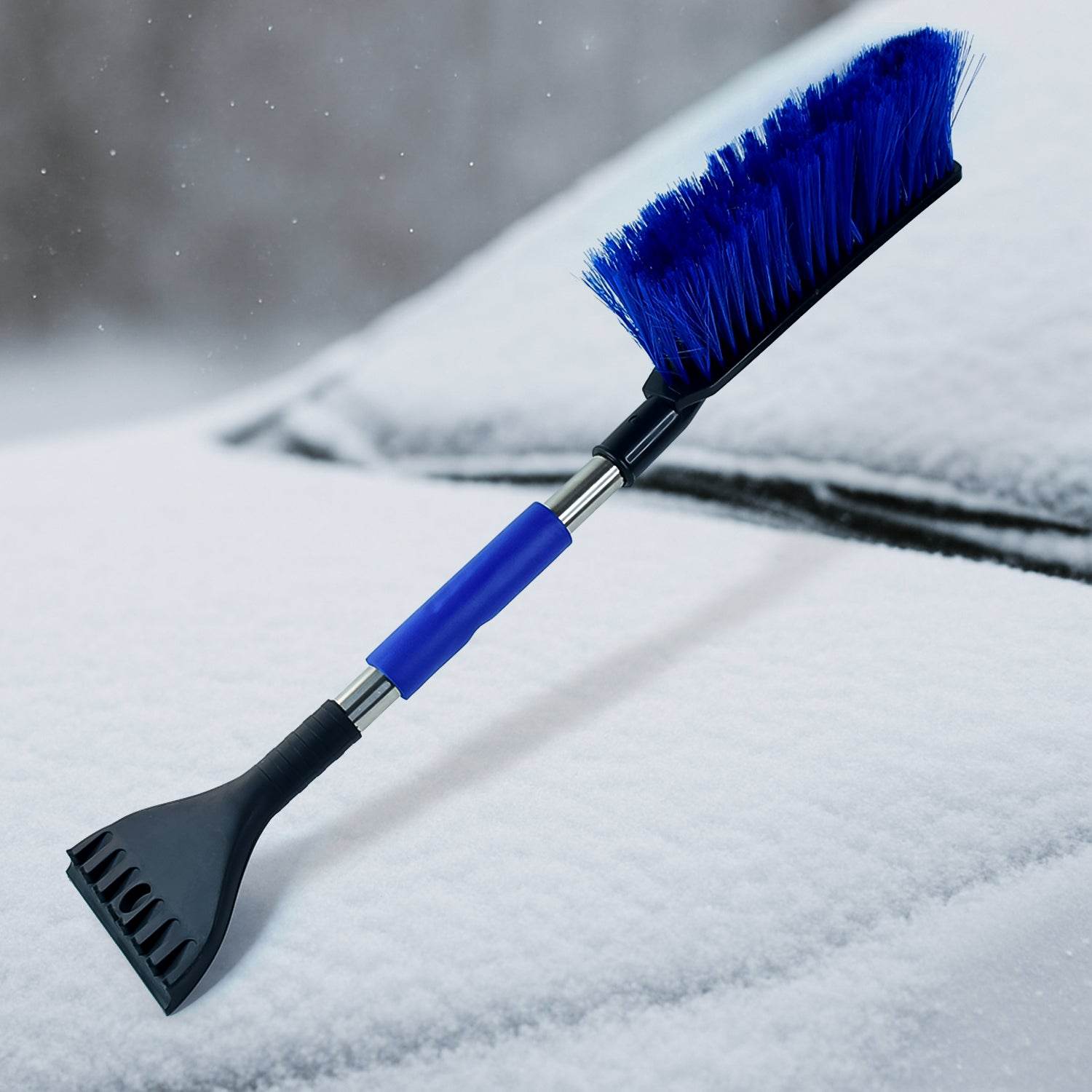 Ice Scraper Car Snow Brush 2 In 1 Comfortable Grip (1 Pc 67 Cm Long) - 9XShoppy