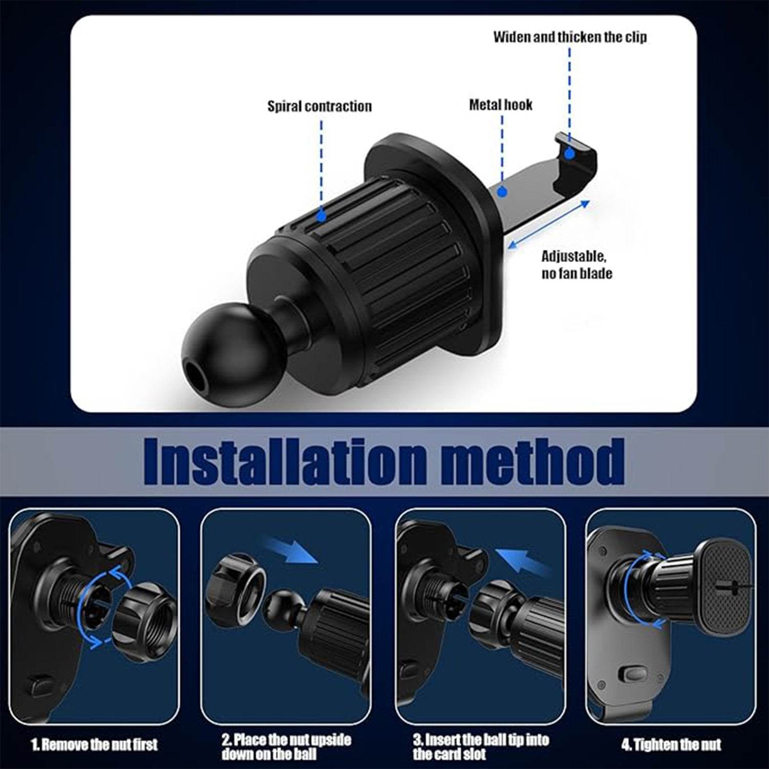 Universal Air Vent Gravity Car Phone Holder Mount (1 Set) - 9XShoppy