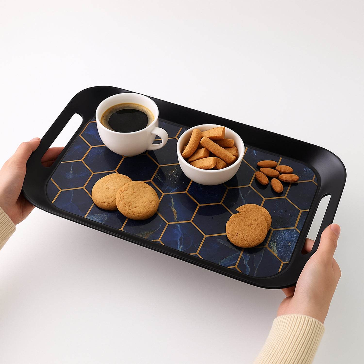 Premium Plastic Serving Tray (3 Pc) - 9XShoppy