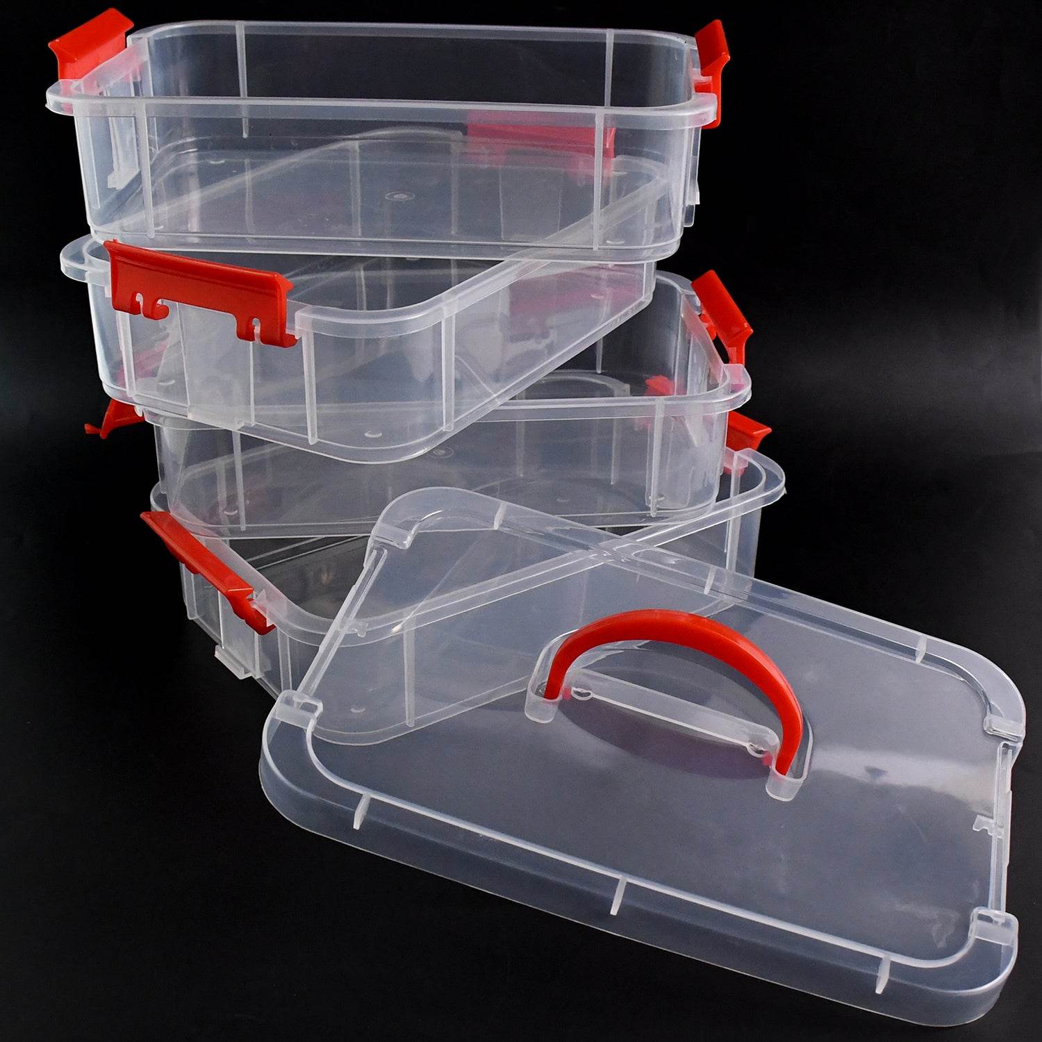 4-layer Transparent Multipurpose Plastic Storage Box - 9XShoppy