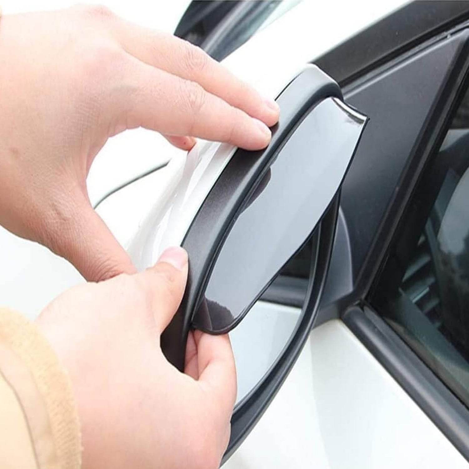 7562 1 Pair Mirror Rain Protector Car Rearview Mirror Rain Blades Car Back Mirror Eyebrow Rain Cover Car Rearview Mirror Eyebrow Covers Flexible Protection Rainproof Decoration Accessories (2 Pcs Set) - 9XShoppy