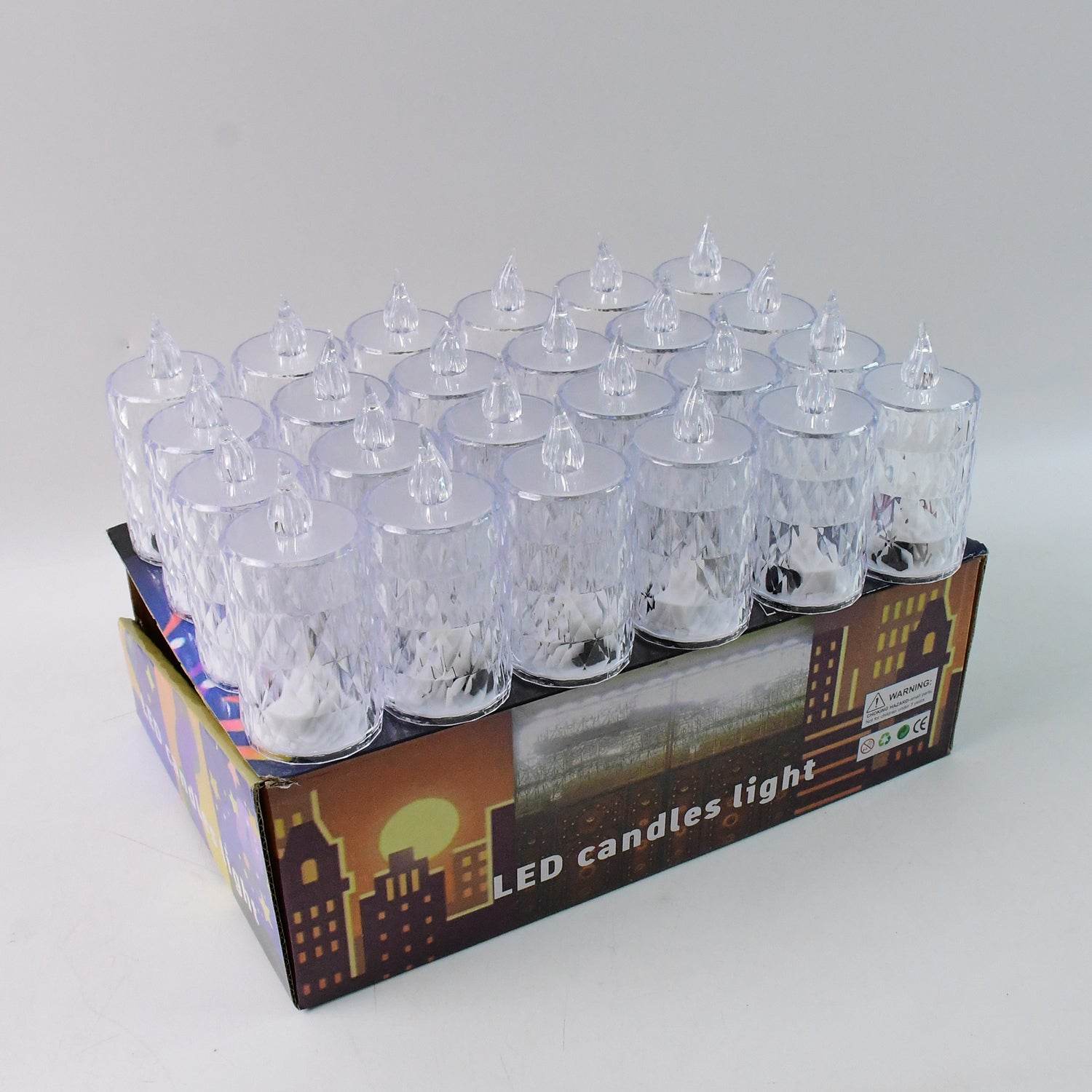 Flameless And Smokeless Decorative Candles Led Tea Light Diwali (24 Pcs Set) - 9XShoppy