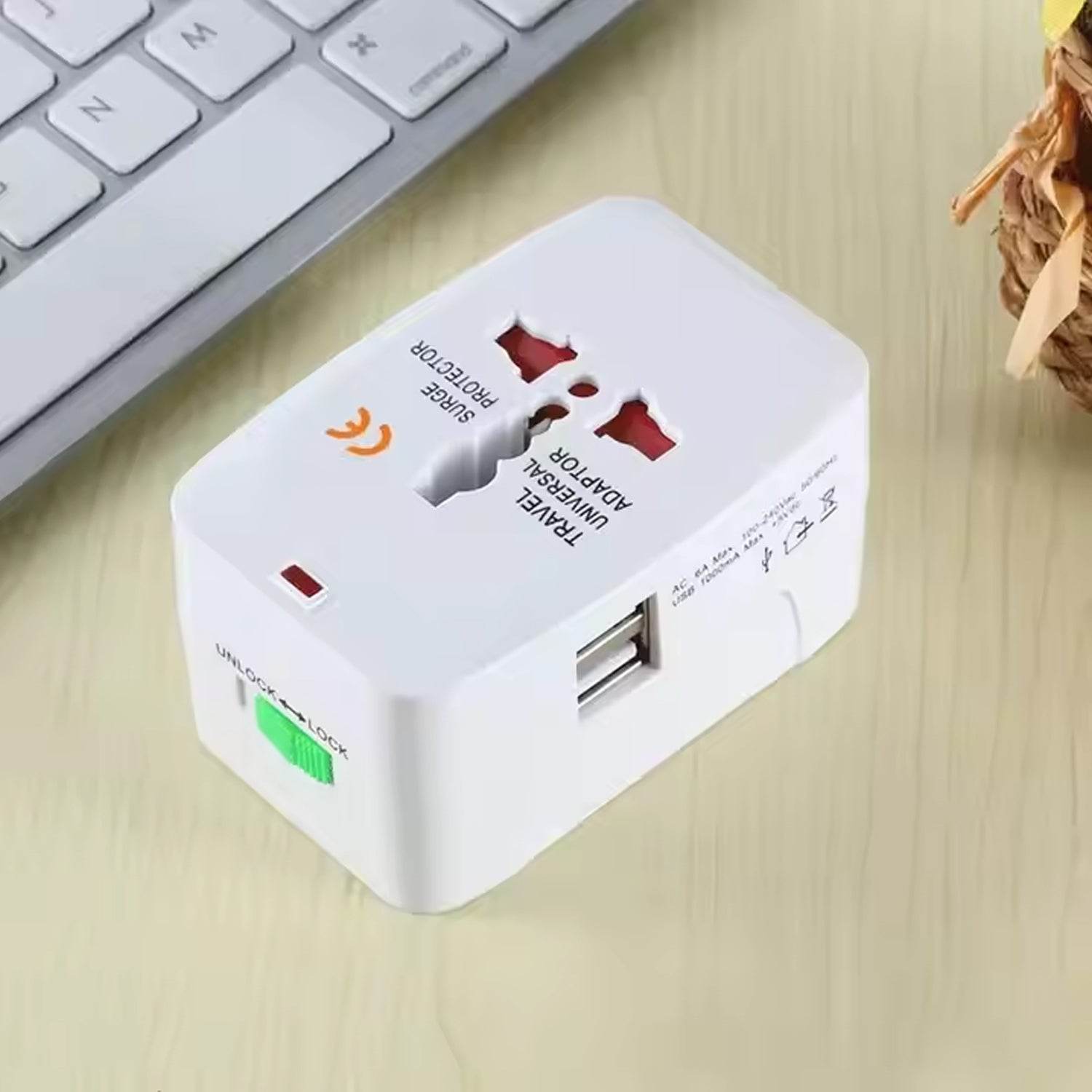 Universal Travel Adapter With Dual Usb Charger Ports - International Multipurpose - 9XShoppy